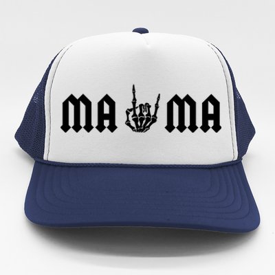 Mama Of The Bad Two The Bone Birthday 2 Years Old Birthday Trucker Hat