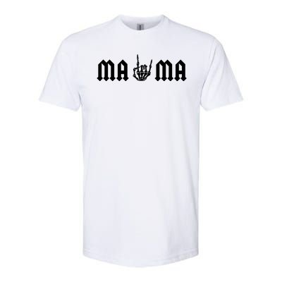 Mama Of The Bad Two The Bone Birthday 2 Years Old Birthday Softstyle® CVC T-Shirt