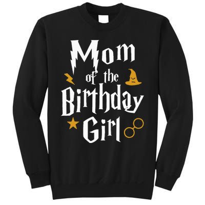 Mom Of The Birthday Girl Wizard 1st Birthday Family Party Sweatshirt