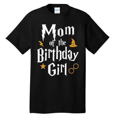 Mom Of The Birthday Girl Wizard 1st Birthday Family Party Tall T-Shirt