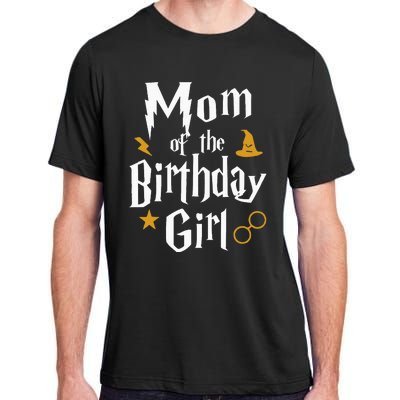 Mom Of The Birthday Girl Wizard 1st Birthday Family Party Adult ChromaSoft Performance T-Shirt