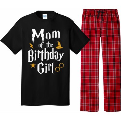 Mom Of The Birthday Girl Wizard 1st Birthday Family Party Pajama Set