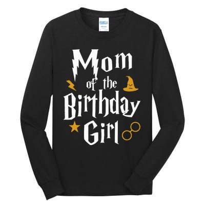 Mom Of The Birthday Girl Wizard 1st Birthday Family Party Tall Long Sleeve T-Shirt