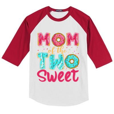 Mom Of The Two Sweet Proud Mother Mothers Day Gift Kids Colorblock Raglan Jersey