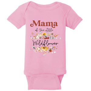 Mama Of The Little Wildflower Birthday Party Baby Shower Baby Bodysuit