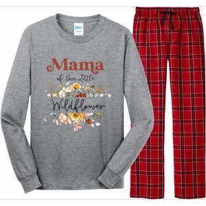 Mama Of The Little Wildflower Birthday Party Baby Shower Long Sleeve Pajama Set