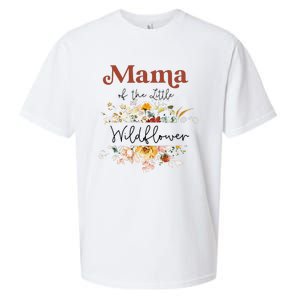 Mama Of The Little Wildflower Birthday Party Baby Shower Sueded Cloud Jersey T-Shirt