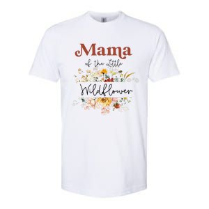 Mama Of The Little Wildflower Birthday Party Baby Shower Softstyle CVC T-Shirt