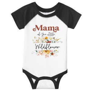 Mama Of The Little Wildflower Birthday Party Baby Shower Infant Baby Jersey Bodysuit