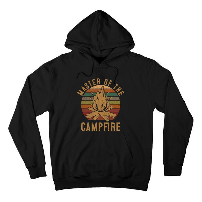 Master Of The Campfire Camping Lovers Gift Camper Tall Hoodie