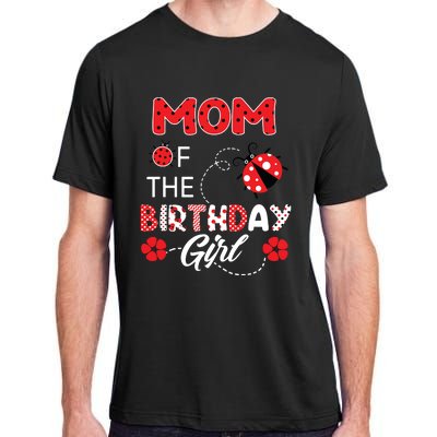 Mom Of The Birthday Family Ladybug Birthday Adult ChromaSoft Performance T-Shirt