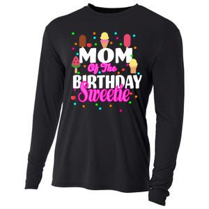 Mom Of the Birthday Sweetie Cooling Performance Long Sleeve Crew