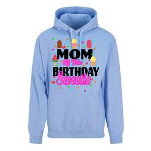 Mom Of the Birthday Sweetie Unisex Surf Hoodie