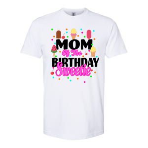 Mom Of the Birthday Sweetie Softstyle CVC T-Shirt