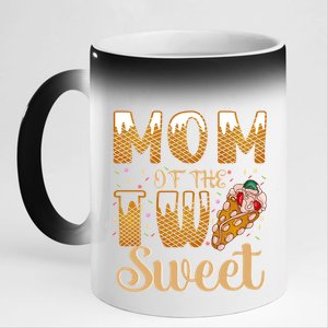 Mom Of The Two Sweet Proud Mother Mothers Day Gift 11oz Black Color Changing Mug