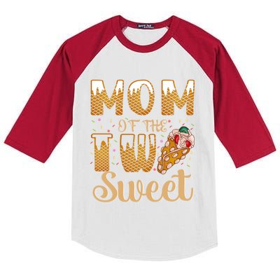 Mom Of The Two Sweet Proud Mother Mothers Day Gift Kids Colorblock Raglan Jersey