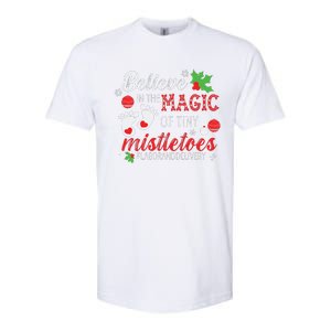 Magic Of Tiny Mistletoes Labor And Delivery Christmas Softstyle CVC T-Shirt