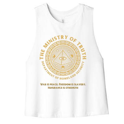 Ministry Of Truth Women's Racerback Cropped Tank