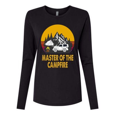 Master Of The Campfire Funny Camping Wilderness Lovers Gift Womens Cotton Relaxed Long Sleeve T-Shirt