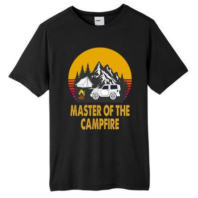 Master Of The Campfire Funny Camping Wilderness Lovers Gift Tall Fusion ChromaSoft Performance T-Shirt