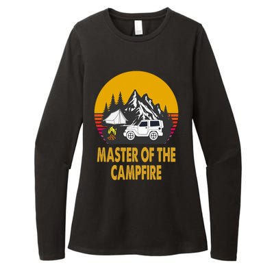 Master Of The Campfire Funny Camping Wilderness Lovers Gift Womens CVC Long Sleeve Shirt