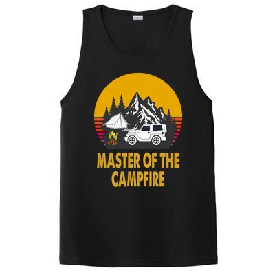 Master Of The Campfire Funny Camping Wilderness Lovers Gift PosiCharge Competitor Tank