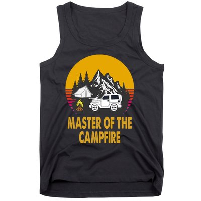 Master Of The Campfire Funny Camping Wilderness Lovers Gift Tank Top