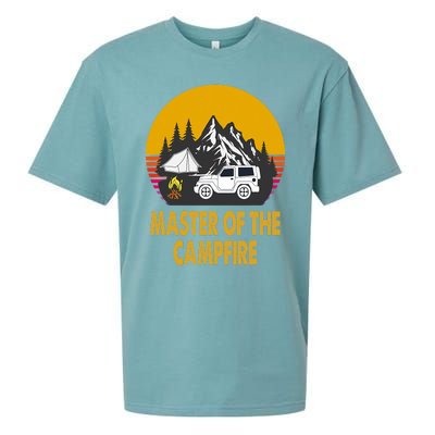 Master Of The Campfire Funny Camping Wilderness Lovers Gift Sueded Cloud Jersey T-Shirt