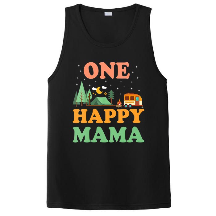 Mama Of The Happy Camper One Happy Mama Camping PosiCharge Competitor Tank