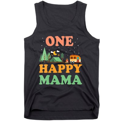 Mama Of The Happy Camper One Happy Mama Camping Tank Top