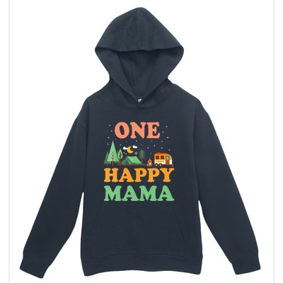 Mama Of The Happy Camper One Happy Mama Camping Urban Pullover Hoodie