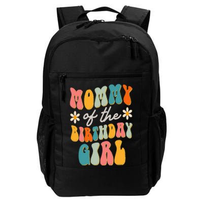 Mommy Of The Birthday Girl Groovy Themed Mother Mama Mom Daily Commute Backpack