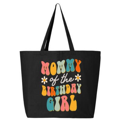 Mommy Of The Birthday Girl Groovy Themed Mother Mama Mom 25L Jumbo Tote