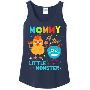 Mommy Of The Little Monster Birthday Family Monster Ladies Essential Tank