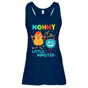 Mommy Of The Little Monster Birthday Family Monster Ladies Essential Flowy Tank