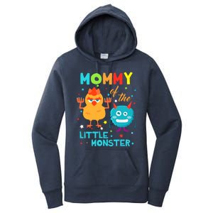 Mommy Of The Little Monster Birthday Family Monster Women's Pullover Hoodie