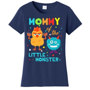 Mommy Of The Little Monster Birthday Family Monster Women's T-Shirt