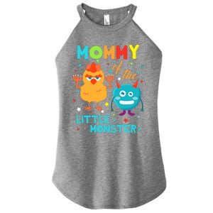 Mommy Of The Little Monster Birthday Family Monster Women's Perfect Tri Rocker Tank