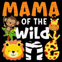 Mama of the Wild One Zoo Theme Bday Safari Jungle Animals Cooling Performance Crew T-Shirt