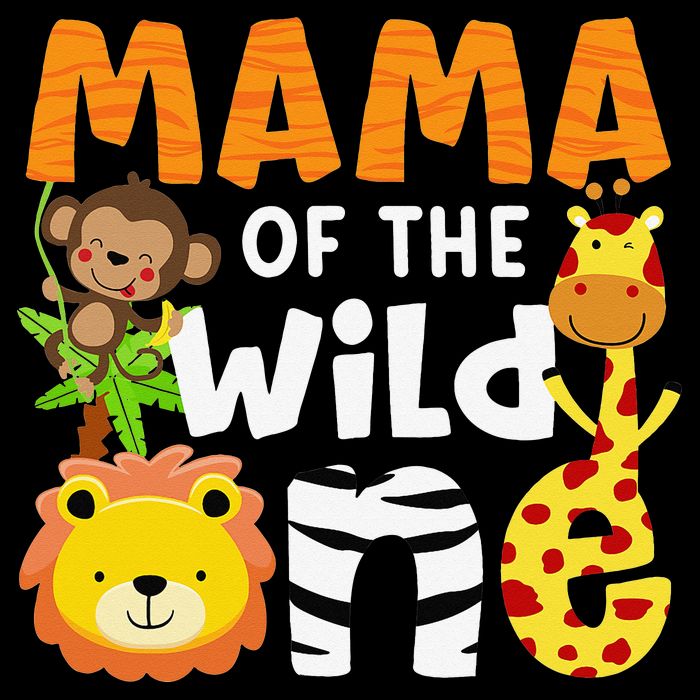 Mama of the Wild One Zoo Theme Bday Safari Jungle Animals Cooling Performance Crew T-Shirt