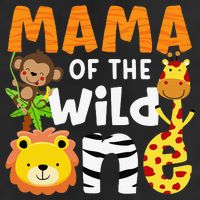 Mama of the Wild One Zoo Theme Bday Safari Jungle Animals Adult Drive Performance Visor