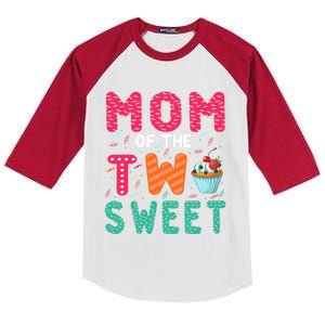 Mom Of The Two Sweet Proud Mother Mothers Day Gift Kids Colorblock Raglan Jersey