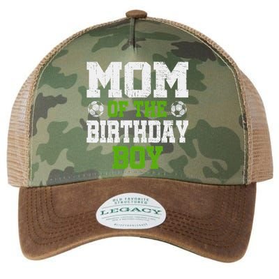 Mom Of The Birthday Boy Soccer Player Legacy Tie Dye Trucker Hat