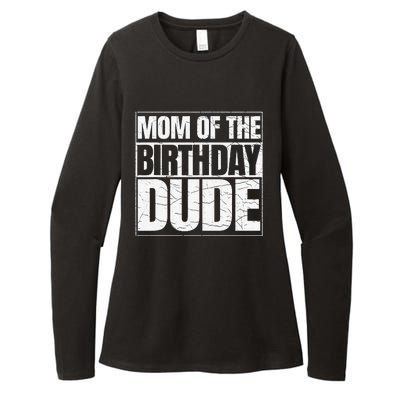 Mom Of The Birthday Dude MotherS Day Womens CVC Long Sleeve Shirt