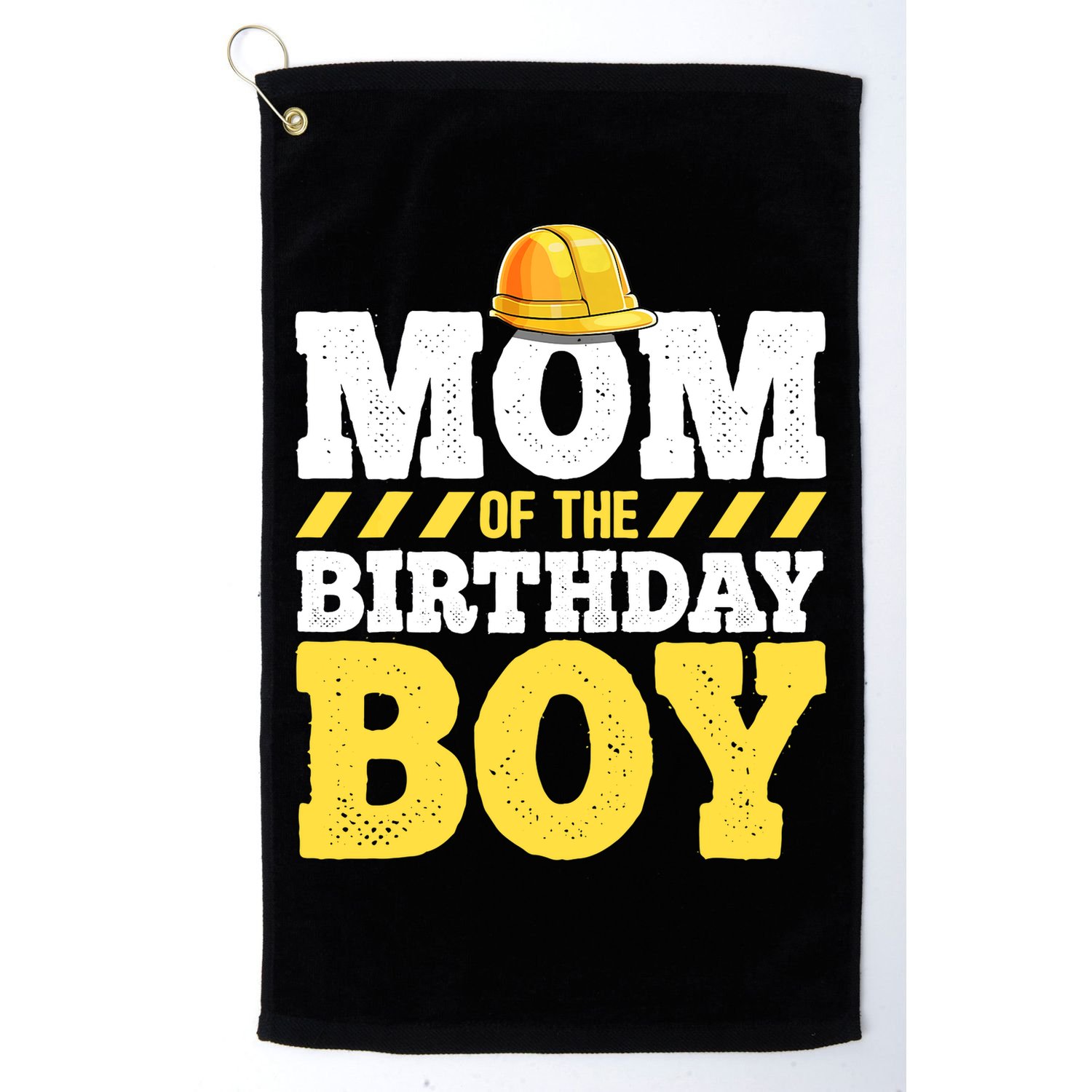Mom of the Birthday Boy Construction Birthday Party Hat Gift Golf Towel