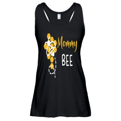 Mommy Of The Bee 1st Birthday Outfit First bee day family Ladies Essential Flowy Tank