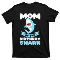 Mom of the Birthday Shark Birthday T-Shirt