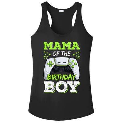 Mom of the Birthday  Matching Video Gamer Party Ladies PosiCharge Competitor Racerback Tank