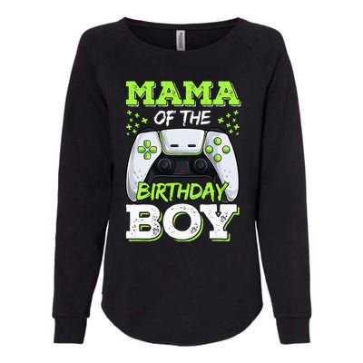 Mom of the Birthday  Matching Video Gamer Party Womens California Wash Sweatshirt