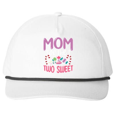 Mom Of The Two Sweet Proud Mother Mama Gift Snapback Five-Panel Rope Hat